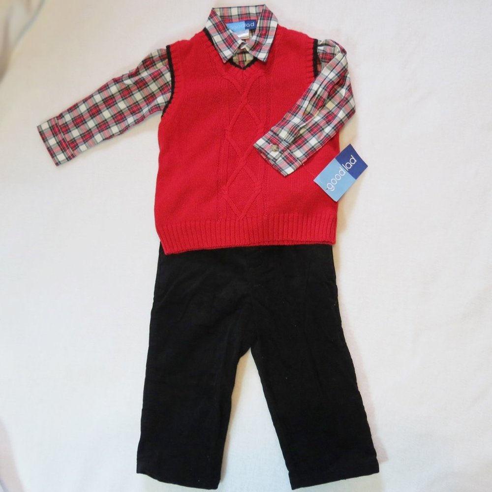 GOOD LAD 3 piece holiday outfit, 24 months NEW